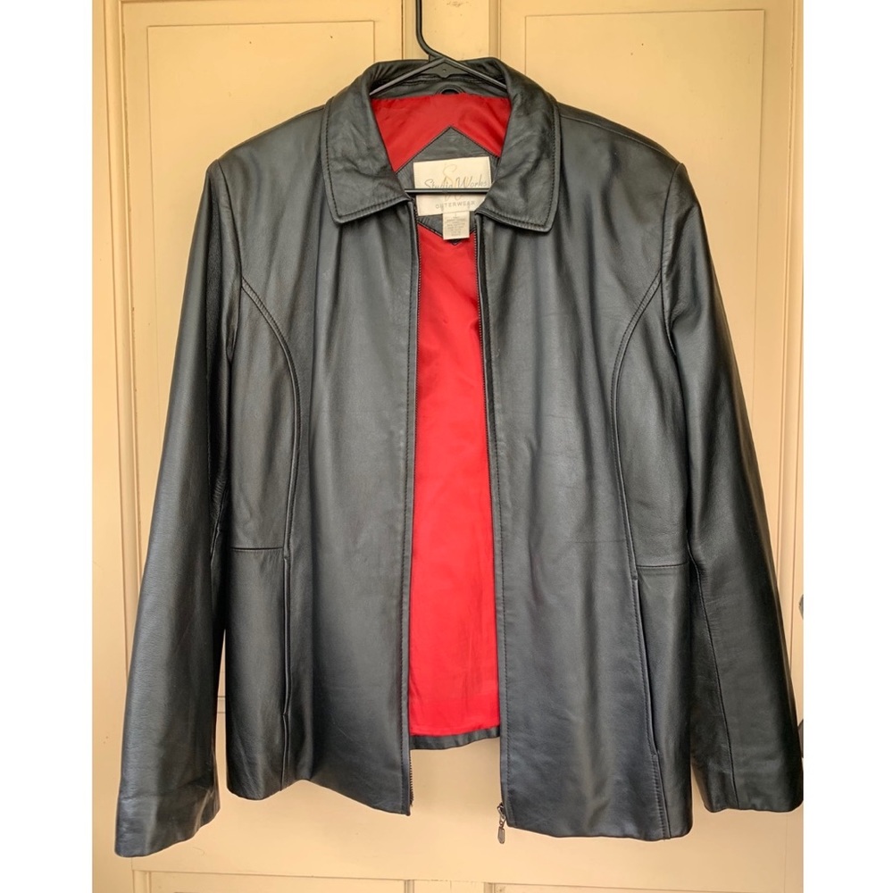 ✨ 100% REAL GENUINE LEATHER STUDIO WORKS JACKET ✨